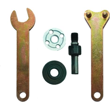 5 Pack Bielle De Conversion, Clé à Ergot pour Accouplement d'Arbre de Meuleuse d'Angle, Tige de Conversion pour Perceuse Electrique à Main M10, Adaptateur de Connexion pour Disque de Coupe Métal (1/5)