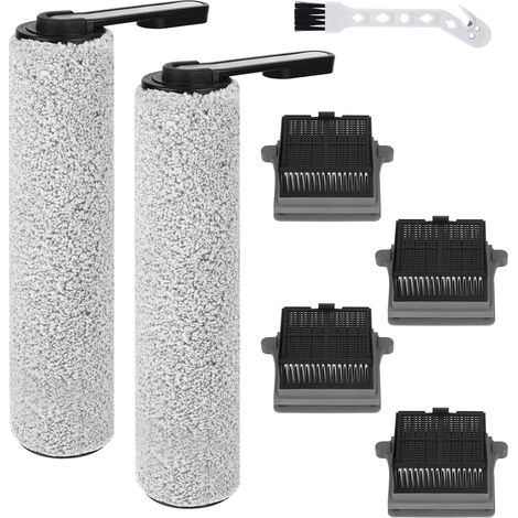 Bürstenrolle & Filter für Tineco iFLOOR 5 Breeze Nass und Trockensauger Zubehör 7-teiliges Ersatzteil Set 2 Bürstenrolle + 4 Filter Ersatzteile + 1 Reinigungsbürste (1/5)