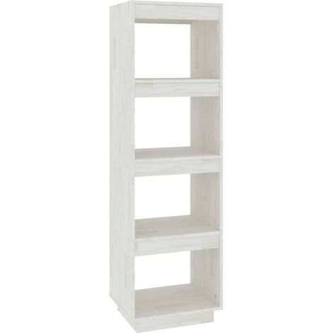 Maison Exclusive - Bücherregal/Raumteiler Weiß 40x35x135 cm Massi (1/5)