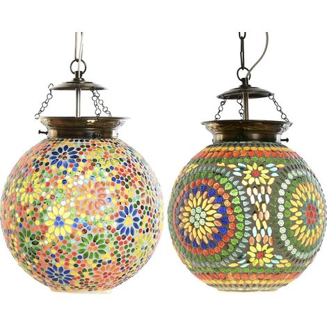 Suspension colorée en mosaïque de verre unique - Palette de couleurs mosaïque vibrant (1/5)