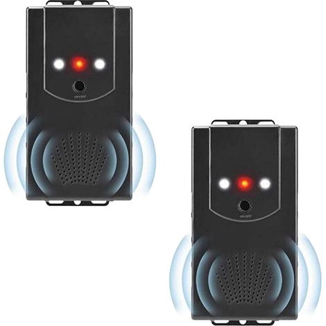 Lot de 2 Répulsif Ultrason Anti-Fouine pour Voiture Auto Garage Maison Repeller Anti-Martres, Fouines, Renards, Ratons Laveurs et Rongeurs (1/4)