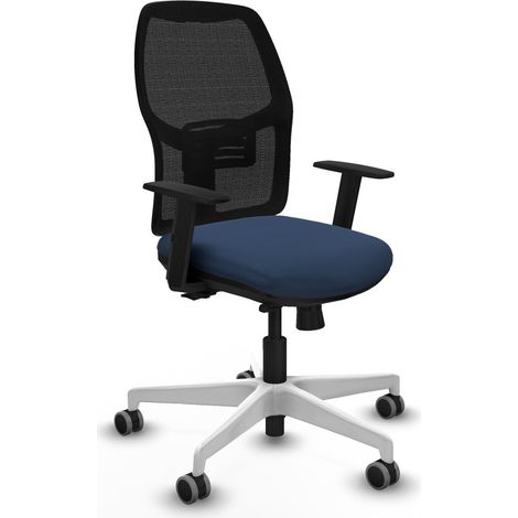 Silla de oficina piqueras y crespo Alfera brazos ajustables negro azul (1/2)