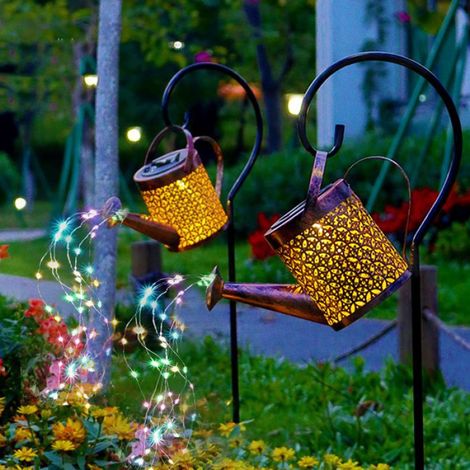 Arrosoir Lumineuse Solaire - - Étanche - 60 LED - Décoration Jardin - Rétro (1/4)