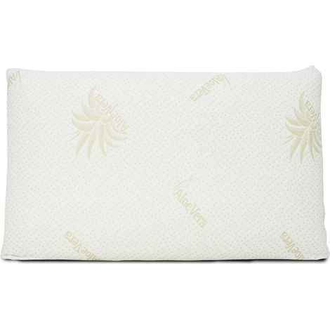 Guanciale Cuscino Letto 50x80cm Anallergico Memory Saponetta Aloe (1/4)