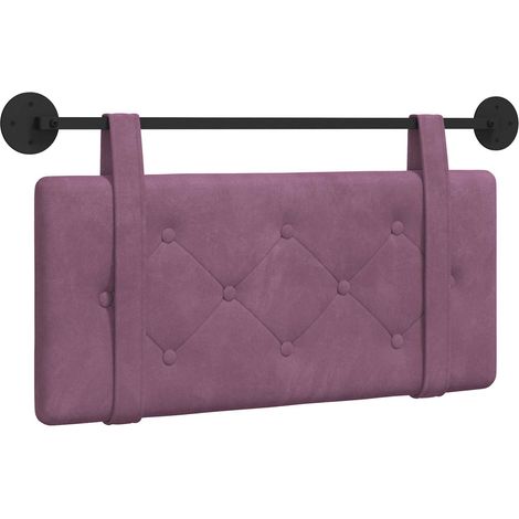 Cabecero colgante Morado Terciopelo vidaXL
