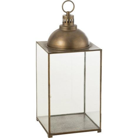 Lanterne Design en Verre "Hagrid" 85cm Bronze (1/4)