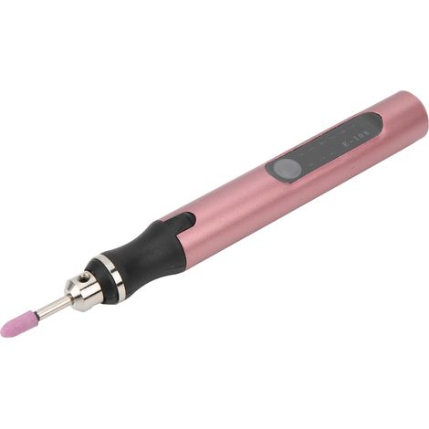 Mini-DIY-Elektro-Mikrogravierer-Set mit Vibrationsstift, Präzisionswerkzeugen zur Lackentfernung und roségoldenem Zubehör (1/5)