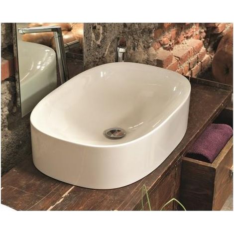 LAVABO CERAMIQUE WILD DIM 60 A POSER SANS TROP PLEIN - CRISTINA ONDYNA WWL3081 (1/2)