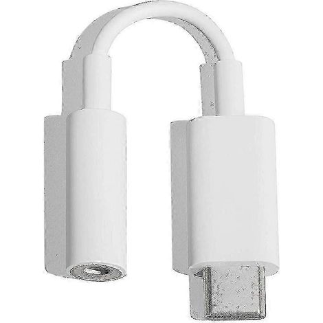 Adaptateur USB-C vers prise casque 3,5 mm pour téléphones Google (blanc) (1/2)