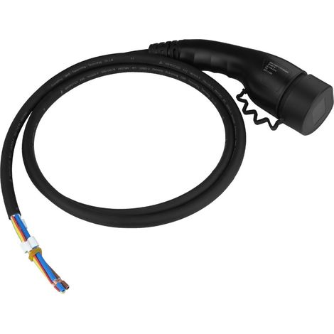 Spina di ricarica per auto TIPO 2 con cavo da 2 m, 230 V, 16 A, 3,6 kW, per veicoli elettrici. (1/5)