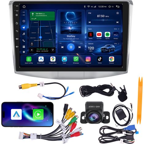 Autoradio 10" Volkswagen Passat 2010-2015 Quad-Core 4+64G CarPlay Android Auto WiFi 6 GPS Bluetooth Caméra AHD (1/5)
