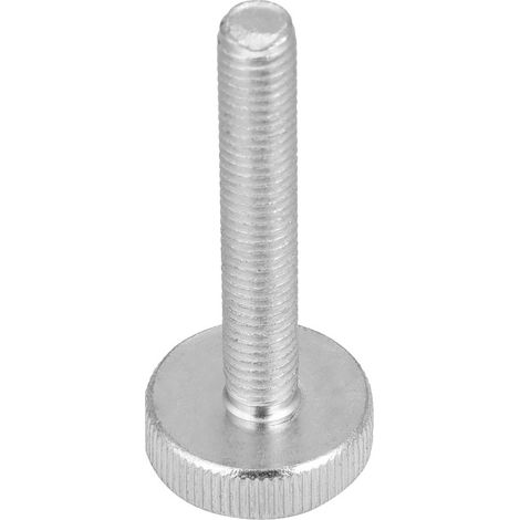 10 vis à oreilles M8 en acier au carbone zingué à tête moletée plate (M850) (1/5)