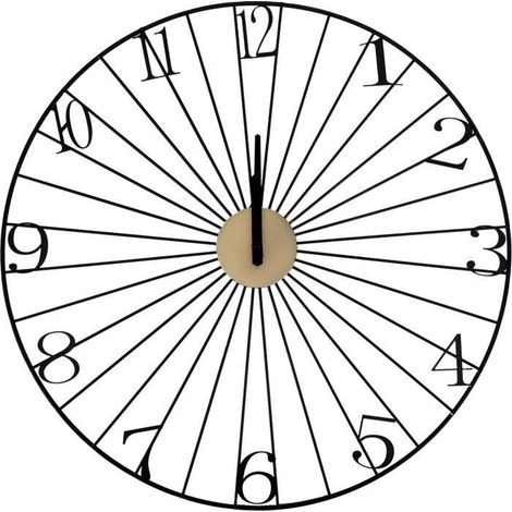 Horloge - HOME DECO FACTORY - Filaire - Noir (1/5)