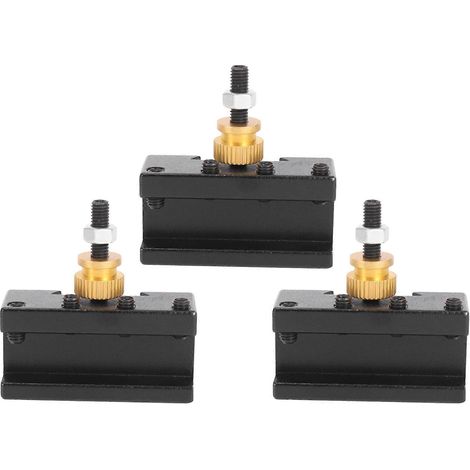 3-teiliges Mini-Drehmaschinen-Schnellwechsel-Werkzeughalter-Set (1/4-1/2 Zoll)