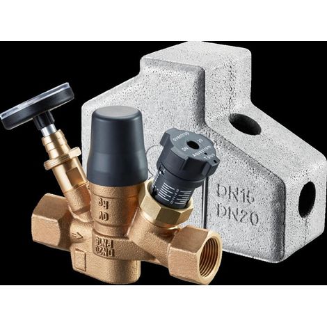 AQUASTROM T PLUS, DN15, 1/2 Fx1 / 2 F con TESTATA E TERMOMETRO