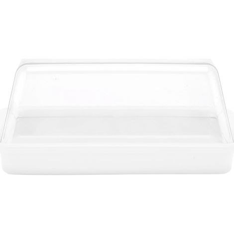 Boîte de rangement pour beurre en plastique quadrangulaire, coupe-beurre, boîte à fromage avec couvercle transparent (1/5)