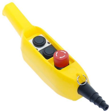 Poste De Commande - Bouton-Poussoir Etanche - Pour Grue Mobile - Avec Fonction Vitesse Et Arret Durgence - 1 Unite (1/5)