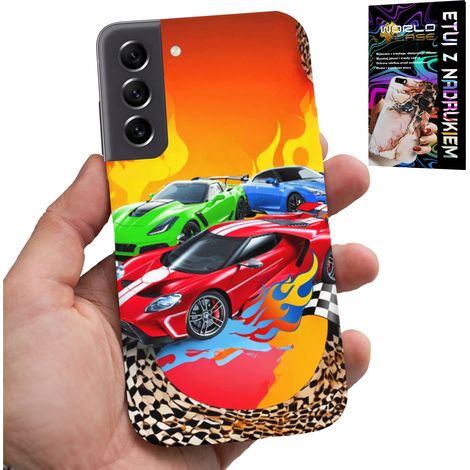 Hülle für Samsung Galaxy S21 FE – Für Kinder, Rennwagen + Glas (1/5)