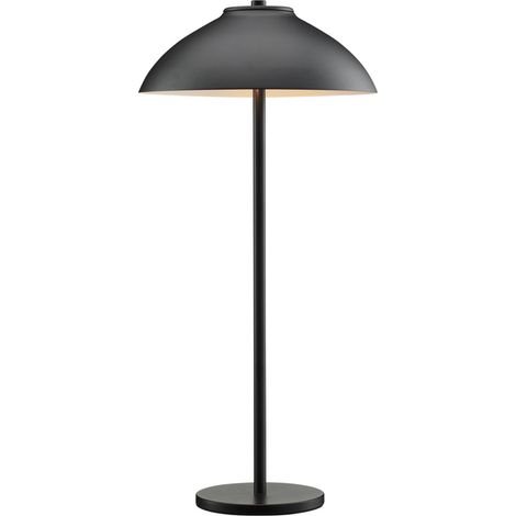 Vali Lampe de Table Structure Noire, Abat-jour Interrupteur 2x G9 (1/3)