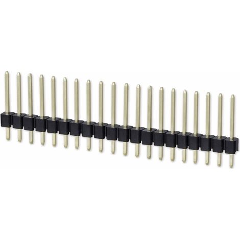 LOT DE 5 BARRETTES À BROCHES 1 X 20, 2,54 MM, DROITES, 0,8  AU (OR) UNBEKANNT PH254P20S5