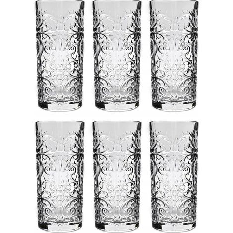 RCR Tattoo Vasos transparentes 370 ml set de 6 piezas (1/3)