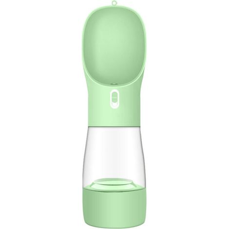 Tragbare Wasserflasche + Napf für Hund, Katze, Haustier, perfekt für unterwegs: 2-in-1-Wasserspenderflasche + Trockenfutterspender, Wasserflasche + Napf für Hunde (1/4)
