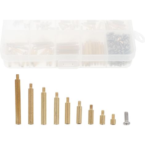 270 Pièces Fixation Filetée M2 en Cuivre, Lot Simple (1/5)