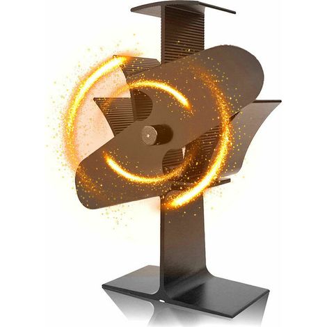 Ventilateur Cheminée / Poêle Fonctionne par Energie Thermique 2 Pales Eco et Silencieux (1/4)