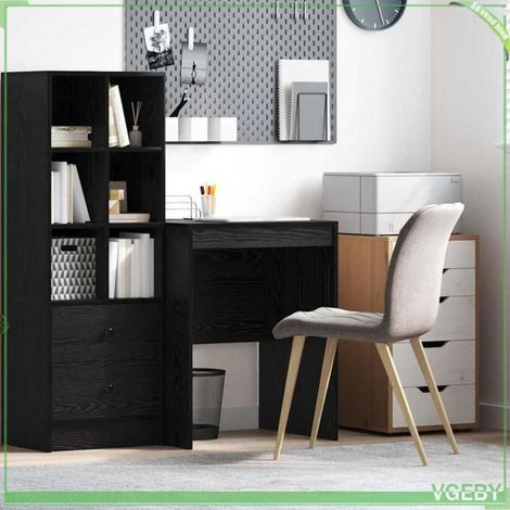 Bureau - ABI - Chêne noir - 60 x 50 x 76 cm - Design moderne et élégant (1/5)