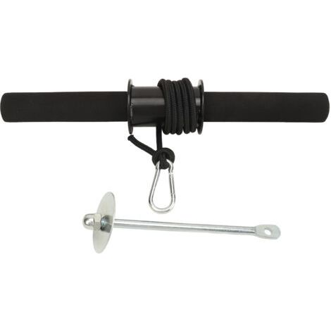Rouleau de musculation pour avant-bras et poignets, corde lestée, équipement d'entraînement pour la musculation à domicile, accessoires de fitness. (1/5)