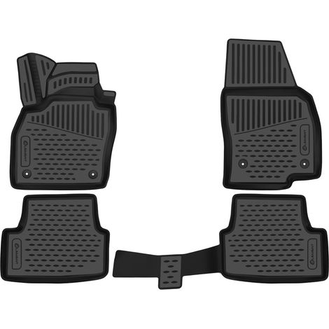 KIT TAPPETINI 3D COMPATIBILE CON SEAT IBIZA 2017-, 4 pcs TAPPETINO IN GOMMA TPE BORDO ALTO 3D ANTISCIVOLO IMPERMEABILE