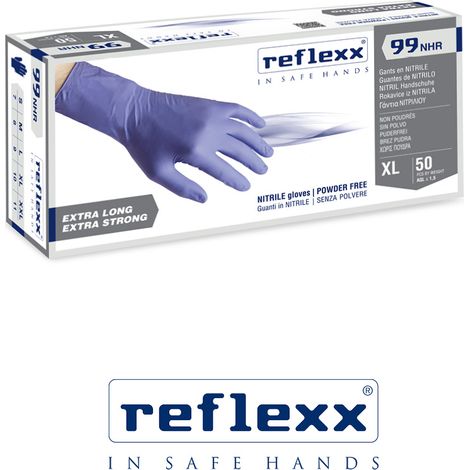 C.50 PZ Guanti NITRILE HIGH RISK 29 cm. 8,8 gr.L - 1pz