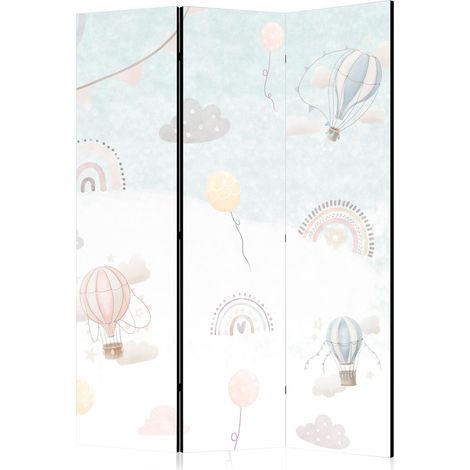 Paravent artgeist 3 oder 5 Paneele Ballonmuster Pastell 135x172 cm