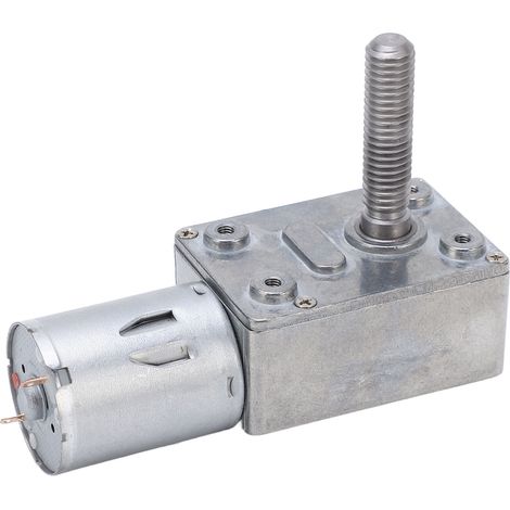 Moteur à engrenages CC, filetage M8x33, 6 tr/min, acier allié, roulements massifs, moteur réducteur, 24 V CC (1/5)