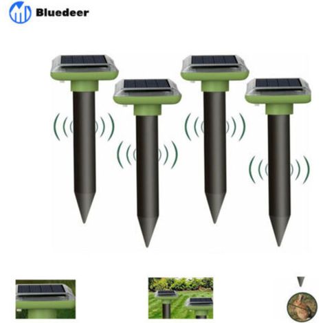 4pcs Répulsifs Anti-Taupes,Répulsif Taupe Solaire,répulsif Serpent Ultrason ,ultrasons borne pour Taupes, Gopher,pour Taupes Serpents campagnols Gophers et Autres Répulsif Animaux (1/5)