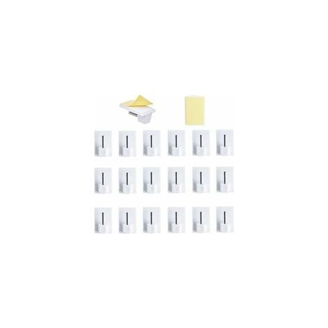 40 pcs Rideaux Crochets Adhésifs pour Tringle Rideau Crochet Autocollant Accroche Rideau Sans Percage pour Rideau Canne de Cuisine de Chambre de Salle de bain de Balcon (1/4)