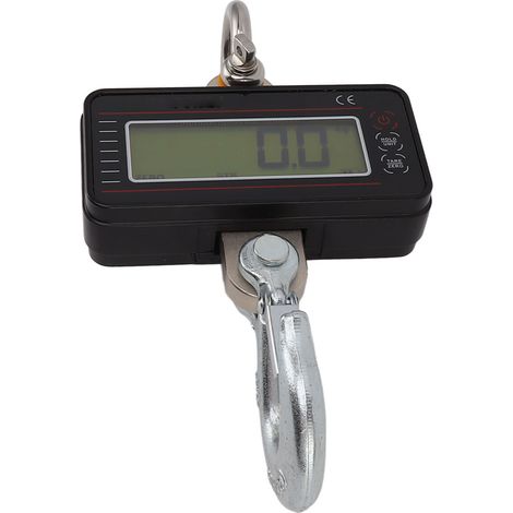 Balance électronique pour grue 500 kg, robuste, numérique, portable, avec télécommande sans fil et haute précision, noire (1/5)