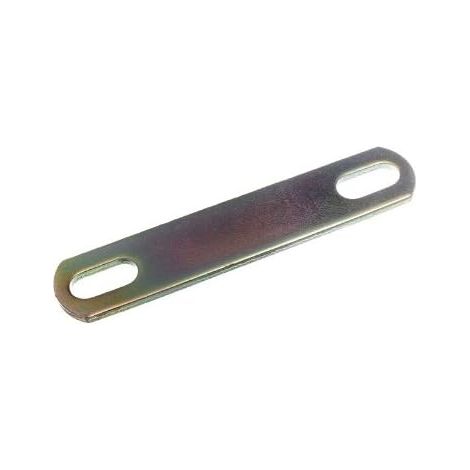 One Stop DIY Lot de 10 plaques de liaison en acier YZP 100 x 20 x 3 mm