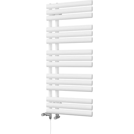 Percival - White Dual Fuel Towel Rail H1120mm x W500mm Standard (1/3)