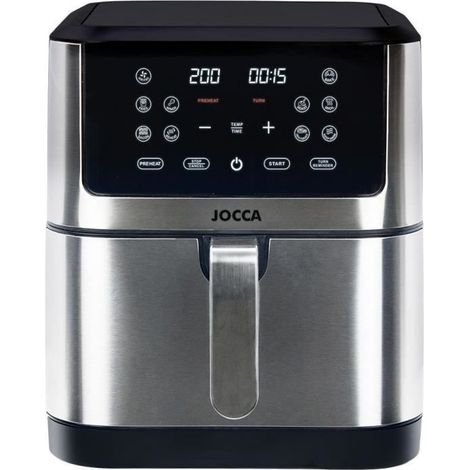 Friteuse sans huile - JOCCA - 2193 - 8L - 1800 W - 30,3 x 38,3 x 35,1 cm - Acier inoxydable (1/5)