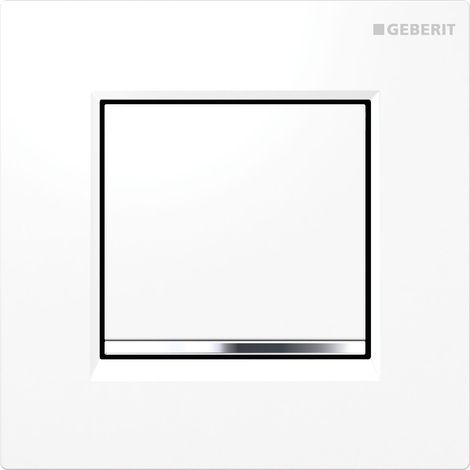 Geberit - Pulsador neumático de descarga de urinario Tipo 30, blanco/cromo brillante 116.017.KJ.1 (1/3)
