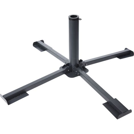 Sonnenschirm Ständer für Gehwegplatten 40x40 cm - Metall Platten Ständer - Schirmständer für Schirmstöcke Ø 35/38/44mm