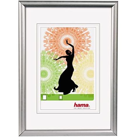 Hama 66634 - Marco de Fotos, Color Plateado
