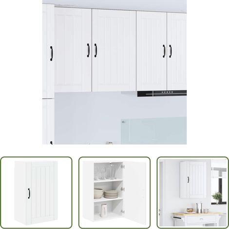Küchenschrank Weiß - Küchenschrank Weiß 50 x 31 x 80 cm Holzwerkstoff (1/5)