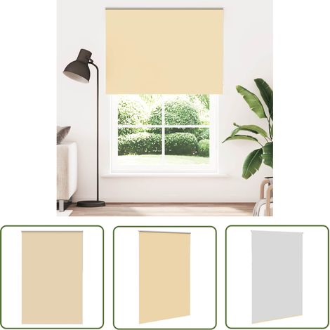 vidaXL Verdunkelungsrollo Beige 160x230 cm Stoffbreite 156,6 cm (1/5)