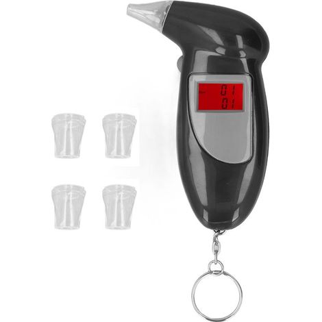 Alcootest Numérique Portable avec Écran Digital et Embouts de Souffle de Rechange pour Conducteur et Usage Domestique (1/5)