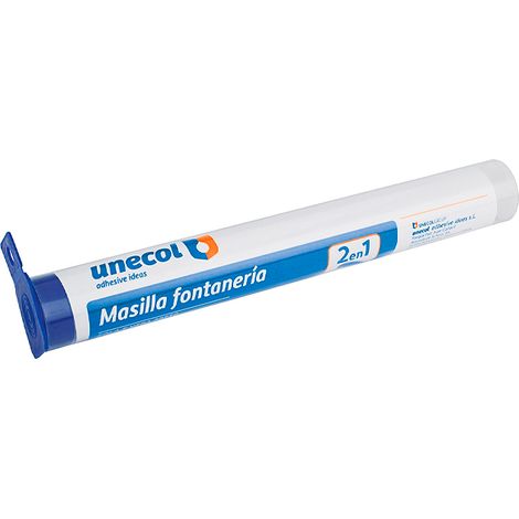 Stucco idraulico PLUMBING 125 g, bicomponente, indurisce come l'acciaio, grigio, resistente all'umidità