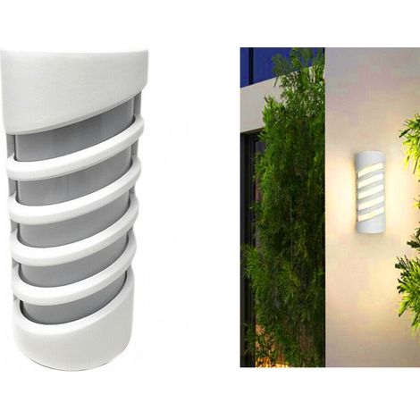 Applique LED Lampada Parete Esterno Moderno Bianco 14W Luce Calda Spirale FD-13 (1/5)