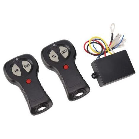 Kit de télécommande sans fil universelle 12 V pour treuil de voiture ou camion (1 paire) (1/5)