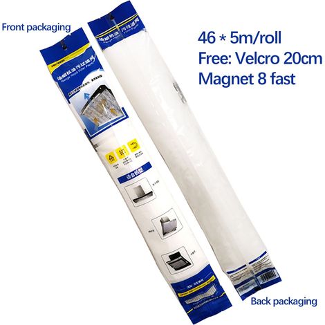 Filtre Papier Pour Hotte - Non Tissé - Absorbant Huile Et Vapeur - Découpable 43 x 45 cm - Jetable - Lot De 12 (1/5)